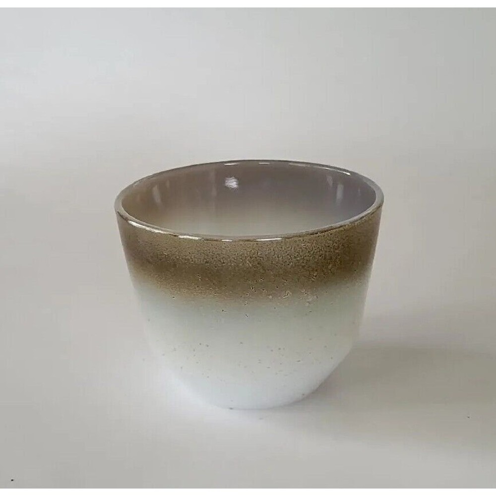 Vintage Federal Glass Milk Glass Mesa Moss Custard Cup Ramekin 1960s